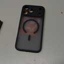 CANSHN Magnetic Compatible with iPhone 17 Pro Max Case, Upgraded [Full Camera Protection] [Compatible with Magsafe] [Translucent Matte] Shockproof Protective Phone Cover 6.9 Inch - Black