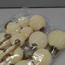 18 Pcs Velvet Christmas Balls Bulk 3.15, 2.76, 2.36 Inch, Flocked Xmas Tree Ball Ornaments Plastic Velvet Christmas Ornaments Xmas Tree Hanging Decoration(Cream White)