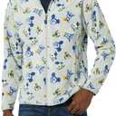 Amazon Essentials Disney | Marvel | Star Wars Men's Polar Fleece Full-Zip Mock Jackets (Medium, Mickey and Friends)