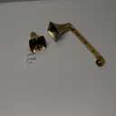 Gold Toilet Paper Holder SUS304 Stainless Steel Double Post Pivoting Toilet Paper Roll Holder Wall Mounted Toilet Tissue Holder for Commercial Bathroom RV Brushed Brass Finish