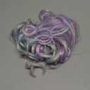 SEIKEA Ponytail Extension, Lightweight Wavy Curly Clip in Pony Tails, Colored Hair Extensions for Kids, Crazy Hair Day Accessories for Girls Synthetic Hairpiece Mermaid Color (18 Inch (Pack of 1))