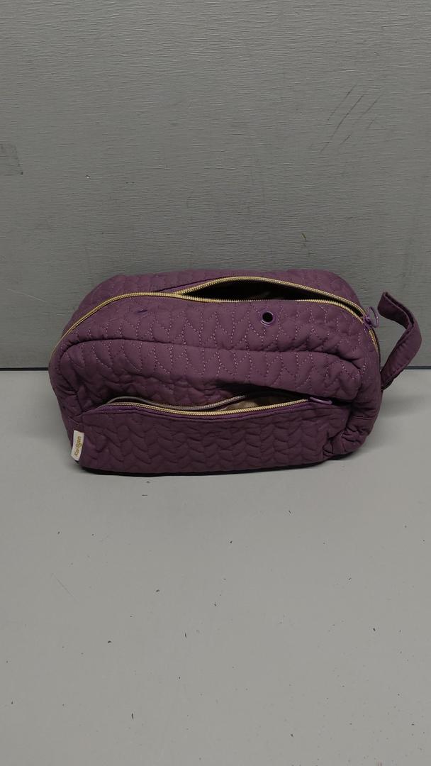 Crochet Yarn Bag Knitting Bag Storage for Crocheting Accessories Crochet Hook Case Organizer Gift for Crochet Lovers (Purple)