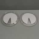 2 Pack Clear Acrylic Lazy Susan, Non-Skid Turntable Organizer for Cabinet