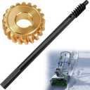 917-04126 717-04126 Worm Shaft & 917-04861 Worm Gear, Compatible with MTD Cub Cadet Troy-Bilt Craftsman Snow Blower 90026C 728TDE 728 60024PC 600C 10528PC Model