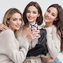 2 x Halloween Phone Case for iPhone 16 Pro Max,Pink Cartoon Ghost Pattern Cover Soft Bumper Protective Cute Boys Girls Phone Case for iPhone 16 Pro Max