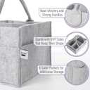 Mr. Pen- Baby Diaper Caddy Organizer, Gray, Medium, Nursery Storage Bin and Car Organizer for Diapers and Baby Wipes