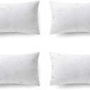 Phantoscope 12 x 20 Outdoor Pillow Inserts - Pack of 4 Outdoor Pillows Water Resistant Throw Pillow Inserts Hypoallergenic Square Decorative Couch Sham Cushion Stuffer