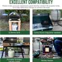 4ft Propane Hose Adapter 1lb to 20lbPropane Adapter 20lb to 1lb Converter, Propane Tank Adapter Hose 20 lb to 1 lb for Weber Q Grill/Coleman Stove/Blackstone Griddle/Buddy Heater/Weber Traveler