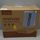 Record Player for Vinyl with 2 Build-in Speakers LP Vinyl Players Belt-Driven Vintage Turntables 3 Speed 3 Size, Wireless Bluetooth Playback, AUX-in, RCA Out, Headphone, Auto Stop Wood