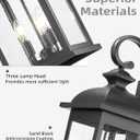 FEMILA 26" Outdoor Wall Light, Large Exterior Wall Light Fixtures, 3 Light Outdoor Wall Lantern Porch Lights for Entryway, Patio, Garage, Doorway, Matte Black Finish, E12 Base, 4FD54B-L BK, 26", Single Unit