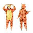 DSMTALS Unisex Adult Animal Onesie Pajamas, Cozy Flannel Halloween Costume, Homewear, Sleepwear for Men and Women XL