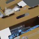 Square Photo Magnet Button Maker Kit - Holographic Film 2'' x 2'' Button Press Machine with 100 Set Fridge Magnet Making Supplies(Metal Cover, Film, Back Inserts), for School, Home, Small Business (Baby blue)