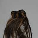 LORIEN Clip in Hair Extensions Real Human Hair, 14 Inch 80g, 1B/6 Natural Black to Chestnut Brown, Clip in 100% Brazilian Remy Human Hair Extensions 8pcs Per Set with 18 Clips Double Weft