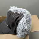 Calming Dogs/Cats Bed Mats, Dog Pad Washable Removable Couch Cover, Plush Long Fur Mat for Pets, Waterproof Lining, Perfect for Small, Medium and Large Dogs and Cats (Gradient Gray, 36"x31")