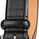 Cole Haan Men's Black Leather Dress Belt - Classic Style With Polished Buckle for Work Or Formal Wear (Size 34)