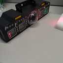 DJ Lights for Parties, Pro 8 in 1 DMX & Sound Activated Laser Light Show Machine with Disco Ball Light, RGBW & UV Strobe Party Lights Indoor for for Home, Karaoke, Birthday and DJ Lighting