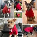 BINGPET Dog Hoodie, Fleece Lined Fall Cold Winter Soft Warm Puppy Sweatshirt with Leash Hole, Dog Sweaters Outfit,Pullover Hoodie for Small Medium Large Dogs Cats