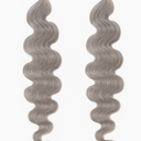 Habiliana Curly Grey Human Braiding Hair 2 Bundles Total 100g 20 Inch Grey Bulk Bundles Braiding Brazilian Virgin Curly Human Hair Extensions for Boho Braids