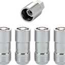 McGard 24210 Chrome Cone Seat Wheel Locks (M14 x 1.5 Thread Size) - Set of 4