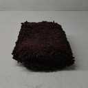 ACCUMTEK Striped Dark Beige Bathroom Rug Mat 24"x17" Ultra Soft, Non Slip Chenille Bath Rugs, Absorbent Plush Shaggy Bath Mats for Bathroom, Bedroom, Kitchen, Shower, Tub,Taupe