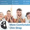 Anti Snoring Chin Strap for CPAP Users with Adjustment,Anti Snoring Chin Strap for Sleeping Comfortable Stop Snoring Solution, Anti Snoring Devices Breathable and Durable,Snore Stopper, M