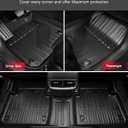 All Weather Floor Mats Fit for 2017-2022 Honda CR-V All Models (Include Hybrid) - Custom Fit TPE Floor Liners Accessories for Honda CRV 1st and 2nd Row Full Set Car Mats