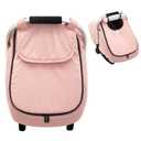 Winter Car Seat Cover Baby Gril, Infant Car Seat Cover with Soft Fleece Lined, Warm Carseat Covers with Side Breathable Vents, Universal Cold Weather Shield for Newborn Shower Party (Pink)