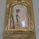 GeekLeaf Vintage Picture Frame, Gold Vintage Arched Frame Decor for Tabletop and Wall Mounting, Antique Arched Photo Decor for Home, Gold, 4x6 Inch