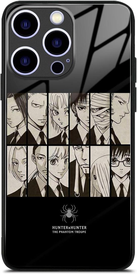 Phantom Troupe Genei Ryodan Anime Art Glossy Glass Case for iPhone 17 Pro