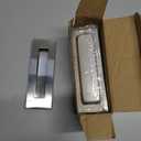 HBL' 6 Pack | 5.9 Inch Closet Door Pulls, 304 Stainless Steel Sliding Closet Finger Pull, Recessed Finger Pull for Bypass, Pocket and Barn Door, Silver.