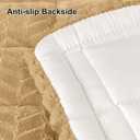 Smiry Non Slip Couch Covers for Dogs, Fuzzy Pet Couch Covers for 3 Cushion Sofa Pet Friendly, Soft Sofa Slipcovers Cushion Furniture Protector Washable (Camel, 27.6" x 70.9")