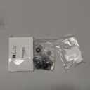 Honoson 8 Pcs Self Adhesive Caster Wheels Appliance Rollers Appliance Sliders for Kitchen 360° Swivel Universal Wheel Mini Small Kitchen (Clear Black White with 1 Steel Ball Style)