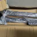Hand Rails for Outdoor Steps, 4-Step Metal Stair Railing Kit, Matte Black