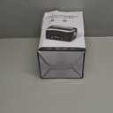 Vabaso Cordless Electric Lunch Box for Adults, App Control Heated Lunch Box with 27000mAh Detachable Battery, 1.2L Self Heating Lunchbox with Timer, Memory & Auto Keep Warm for Work Travel Outdoor (Black)