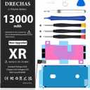 [13000mAh] Battery for iPhone XR, Upgraded High Capacity 0 Cycle Li-Polymer Replacement Battery for iPhone XR Models A1984, A2105, A2106, A2108 with Complete Professional Repair Tool Kit