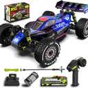 1/12 Brushelss RC Cars, 50 MPH, RC Buggy, Remote Control Truck, 44 Monster Car, Ages 8+ (Blue)