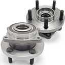 Pair 513263 Front Wheel Bearing Hub Assembly Compatible with Chrysler 200 2011-2014 Sebring 2007-2010, for Dodge Avenger 2008-2014, Hub Bearing Kit 5 Lug (OE Size)