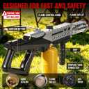 Powerful Propane Torch Gun, Adjustable Flame Thrower Gun for BBQ, Charcoal Lighter, Steak Searing, Campfire, Fire Pit, Outdoor Cooking (Tank Not Included)