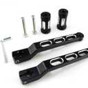 Motorcycle Heel Toe Gear Shift Lever + Shift Peg Replacement for Harley FL Softail, for Touring Electra Glide Road King Road Glide FLHX Street Glide Tri Glide Trikes Shifter Levers(Black)