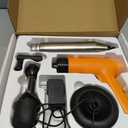 Electric Toilet Plungers for Bathroom,4 in 1 Toilet Unclogger,Auto-Inflation Toilet Plunger Clog Remover Get Instant Result,High Pressure Toilet Plunger Heavy Duty for Washbasin,Sinks,Floors Drain (Orange)