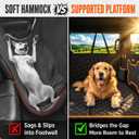 Dog Car Seat Cover for Back Seat Hard Bottom,Truck Rear Seat Extender | For Trucks/SUV, Supported Platform, Back Seat Extender & Dog Hammock for 2-4 Large Dogs,Waterproof Seat Protector,XL Size