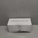 Essentra Home Toothbrush Holder with Lid, Elegant White Marble Bathroom Toothbrush & Toothpaste Organizer – Blanc Collection