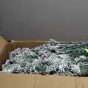 YITAHOME 9ft Prelit Snow Flocked Christmas Tree with Remote, Hinged Pine Christmas Tree with 900 Warm White/Multicolor Changing Lights, 2150 Branch Tips, and Foldable Base for Home, Party Decoration