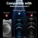 MAGIC JOHN 2 Pack for iPhone 12/12 Pro 6.1 inch Privacy Glass Screen Protector, Auto Dust-Elimination Installation, Bubble Free, Easy Installation