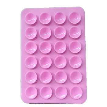 Pack of 2 Silicone Suction Cup Phone Cases Strong Grip Stand with Adhesive Holder Non-Slip Hands Free for All Mobile Phones (Pink)