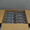 KOMUEE 10 Packs 22 oz Glass Meal Prep Containers, Glass Food Storage Containers with Lids, Airtight Lunch Boxes BPA Free, Microwave and Freezer Safe (Gray)