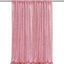 Sequin Backdrop Curtain 5FTx10FT Blush Pink Glitter Party Backdrop Curtains for Wedding Birthday Background Drapes Christmas Decorations