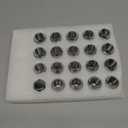 Set of 20 Veritek 14x1.5mm Chrome 7/8 22mm Hex Duplex Acorn OEM Style 1.5 Inch 38.5mm Lug Nuts for Factory Wheels