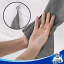 MR.SIGA Microfiber Cleaning Cloth, All-Purpose Cleaning Towels, Pack of 6, Size 13.8 x 15.7 in (Grey)