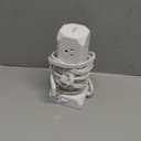 Power Strip Tower, SUPERDANNY 12 Outlets with 35W USB(2 USB-A & 2 USB-C) Charging Station, 1625W/13A, 1700J Surge Protector, 6.5ft Flat Plug Extension Cord with Multiple Outlets for Home, Office, Dorm (White)